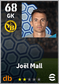 Joël Mall — GK, OVR 68, MAX 68