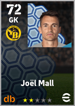 Joël Mall — GK, OVR 72, MAX 72
