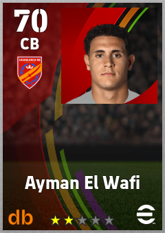 Ayman El Wafi — CB, OVR 70, MAX 70