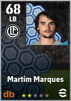Martim Marques — LB, OVR 68, MAX 68