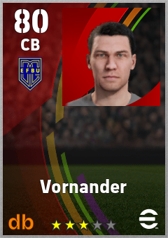 Vornander eFootball player card