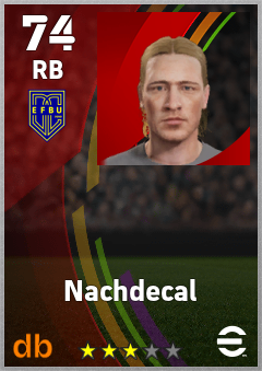 Nachdecal — RB, OVR 74, MAX 74
