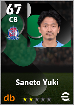 Saneto Yuki eFootball player card