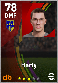 Harty — DMF, OVR 78, MAX 78