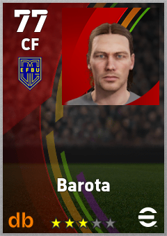 Barota — CF, OVR 77, MAX 77