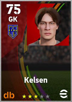 Kelsen — GK, OVR 75, MAX 75