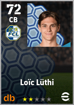 Loïc Lüthi — CB, OVR 72, MAX 72