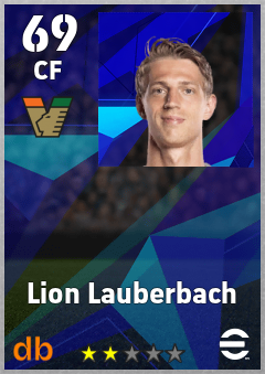 Lion Lauberbach — CF, OVR 69, MAX 69