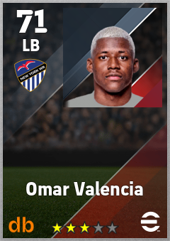 Omar Valencia — LB, OVR 71, MAX 71
