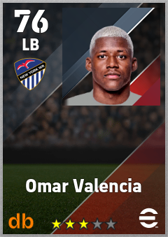 Omar Valencia eFootball player card