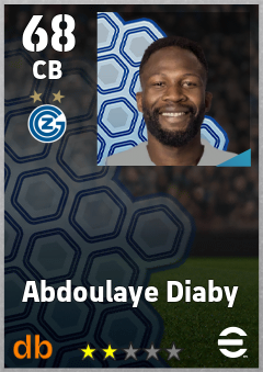 Abdoulaye Diaby — CB, OVR 68, MAX 68