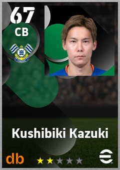 Kushibiki Kazuki — CB, OVR 67, MAX 67