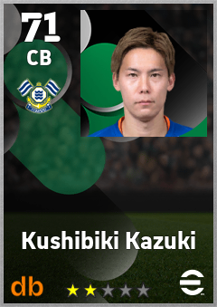 Kushibiki Kazuki eFootball player card