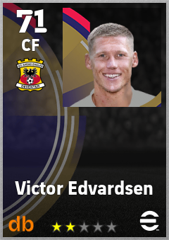 Victor Edvardsen — CF, OVR 71, MAX 71