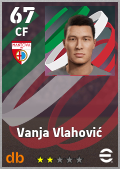 Vanja Vlahović — CF, OVR 67, MAX 67