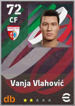 Vanja Vlahović — CF, OVR 72, MAX 72