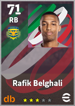 Rafik Belghali eFootball player card