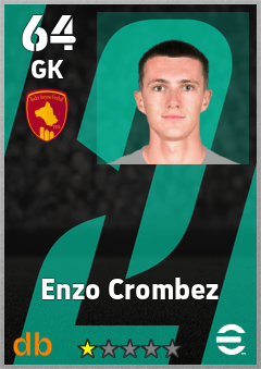 Enzo Crombez — GK, OVR 64, MAX 64