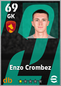 Enzo Crombez — GK, OVR 69, MAX 69