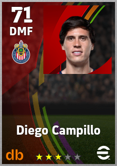 Diego Campillo — DMF, OVR 71, MAX 71