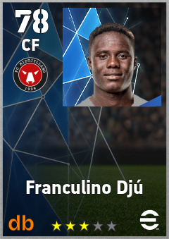 Franculino Djú — CF, OVR 78, MAX 78