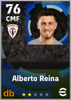 Alberto Reina — CMF, OVR 76, MAX 76