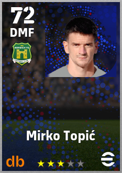 Mirko Topić — DMF, OVR 72, MAX 72