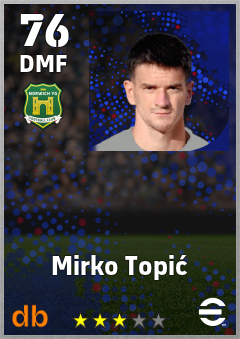 Mirko Topić — DMF, OVR 76, MAX 76