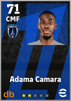 Adama Camara — CMF, OVR 71, MAX 71