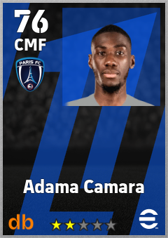 Adama Camara — CMF, OVR 76, MAX 76