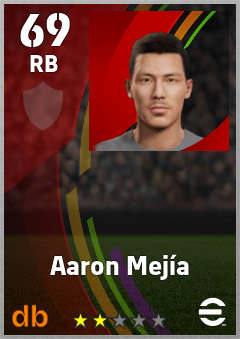 Aaron Mejía eFootball player card