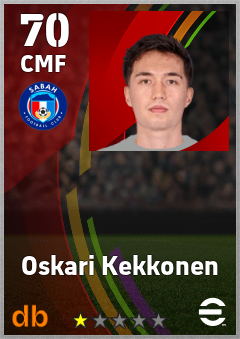 Oskari Kekkonen — CMF, OVR 70, MAX 70