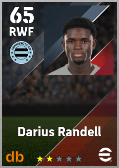 Darius Randell — RWF, OVR 65, MAX 65