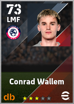 Conrad Wallem — LMF, OVR 73, MAX 73