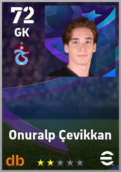 Onuralp Çevikkan — GK, OVR 72, MAX 72