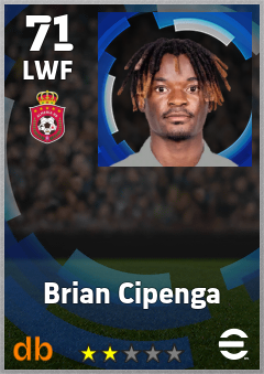 Brian Cipenga — LWF, OVR 71, MAX 71
