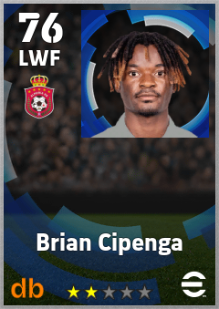 Brian Cipenga — LWF, OVR 76, MAX 76
