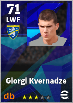 Giorgi Kvernadze — LWF, OVR 71, MAX 71