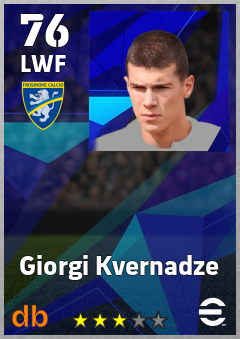 Giorgi Kvernadze — LWF, OVR 76, MAX 76