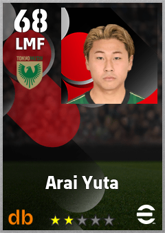 Arai Yuta eFootball player card