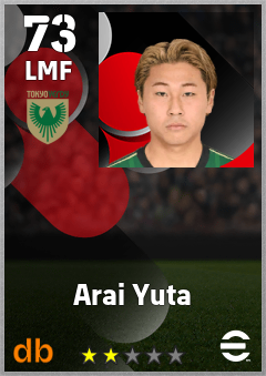 Arai Yuta — LMF, OVR 73, MAX 73
