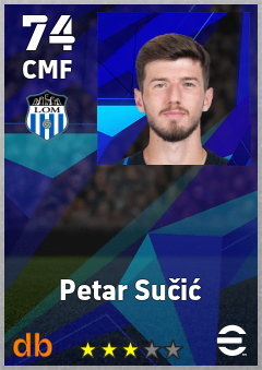 Petar Sučić eFootball player card