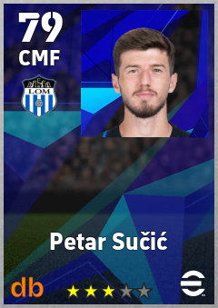 Petar Sučić eFootball player card