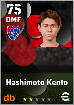Hashimoto Kento — DMF, OVR 75, MAX 75