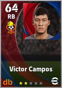 Victor Campos — RB, OVR 64, MAX 64