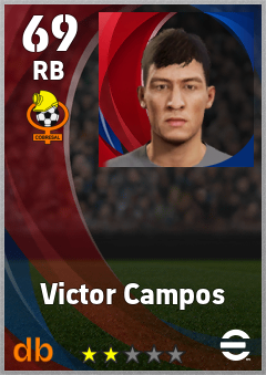 Victor Campos — RB, OVR 69, MAX 69
