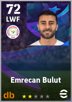 Emrecan Bulut — LWF, OVR 72, MAX 72