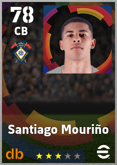 Santiago Mouriño — CB, OVR 78, MAX 78