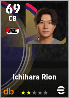 Ichihara Rion — CB, OVR 69, MAX 69