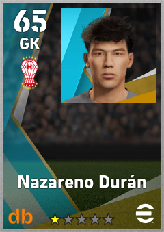 Nazareno Durán — GK, OVR 65, MAX 65